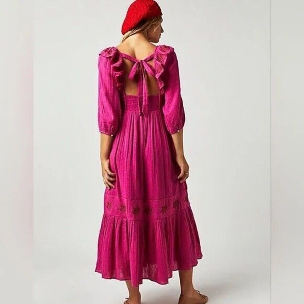 New Free People Lovers Lane Maxi Dress Size Small - Picture 2 of 8